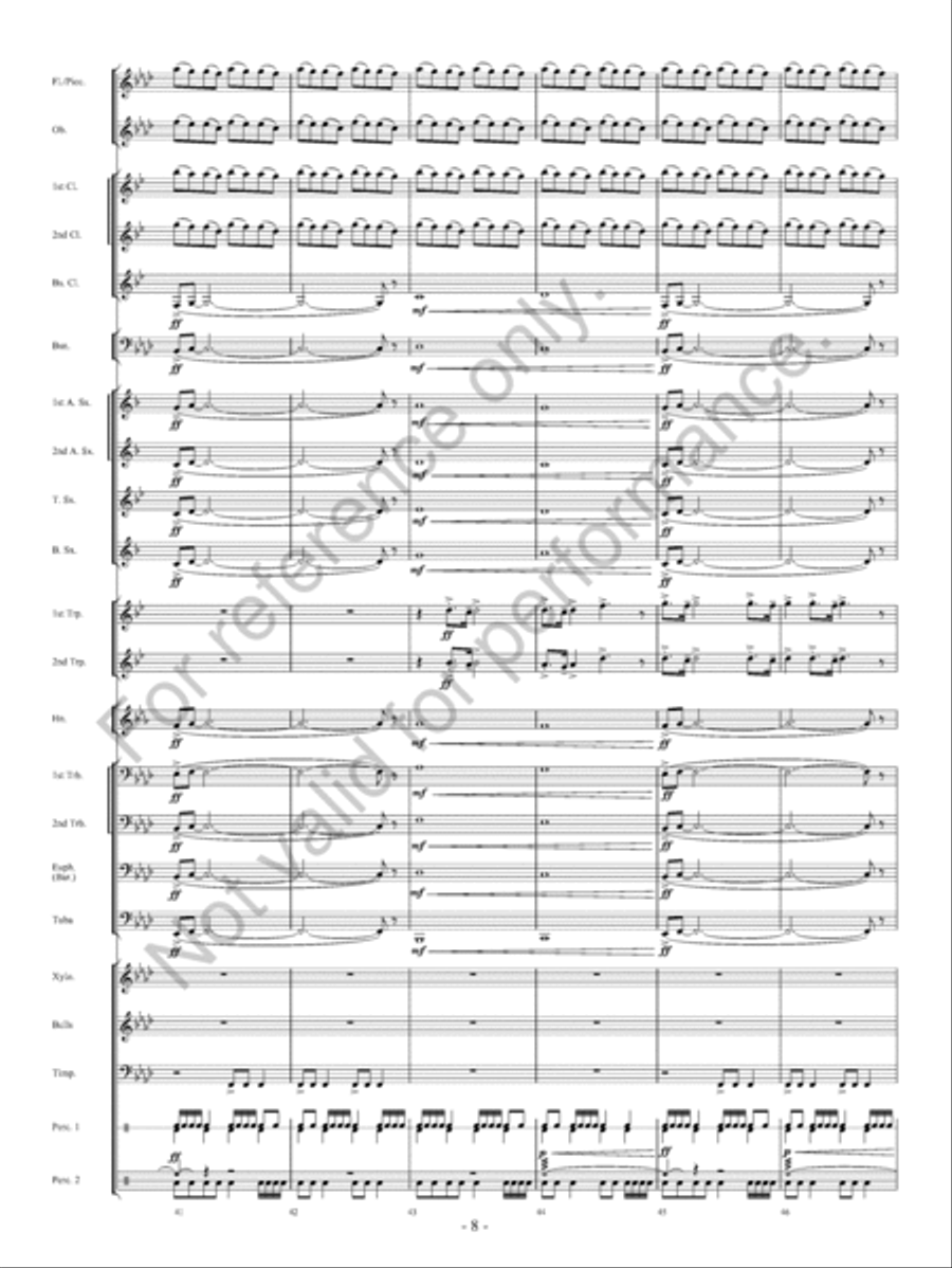 On The Banks… Concert Band scores gallery preview page 9