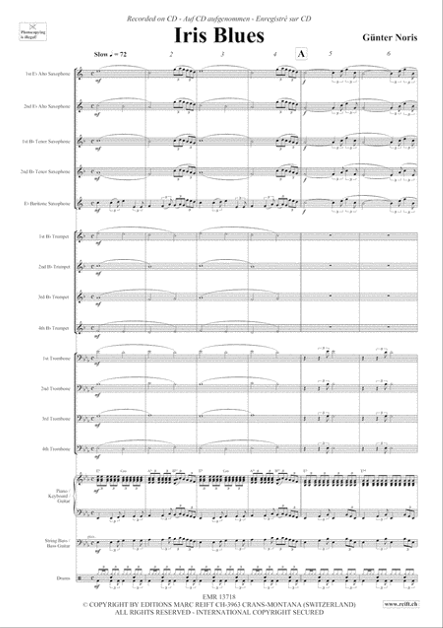 Iris Blues Big Band scores gallery preview page 4