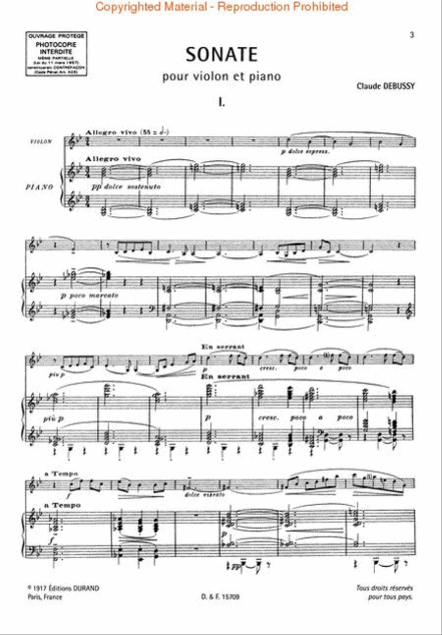 French Violin Sonatas – Volume 1 Violin Solo scores gallery preview page 2