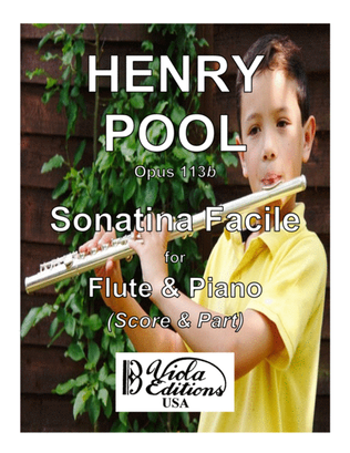 Book cover for Opus 113b, Sonatina Facile for Flute & Piano in F-do (Score & Part)