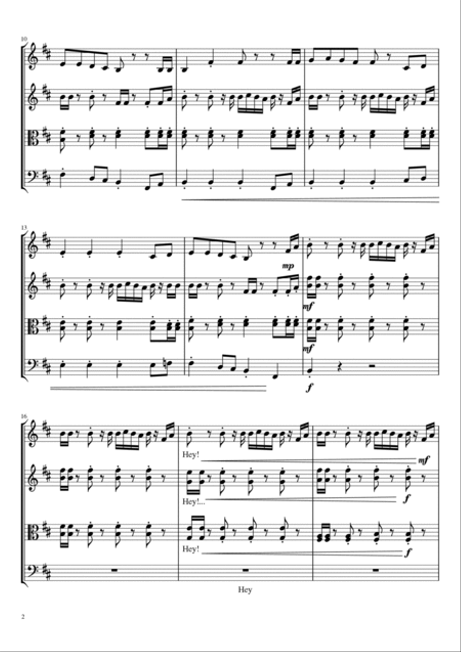 Rasputin Rasputin String Quartet scores gallery preview page 2