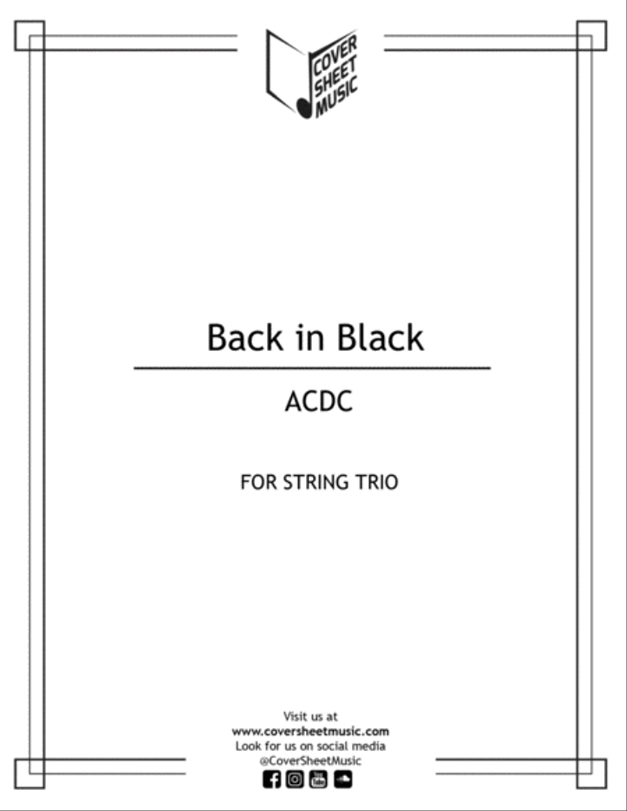 Back In Black String Trio scores gallery preview page 1