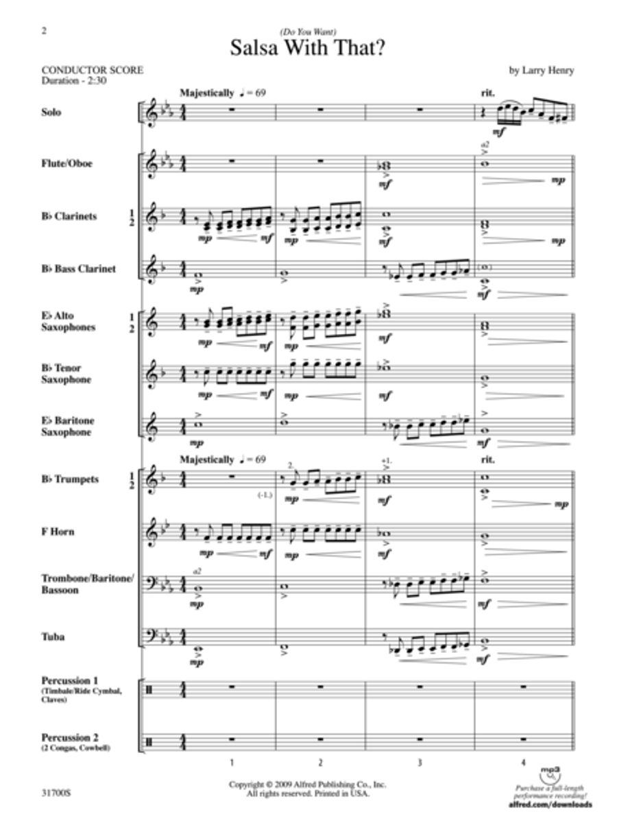 (Do You Want) Salsa with That? Concert Band scores gallery preview page 2