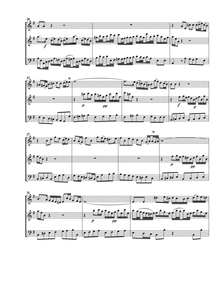 Aria: Laßt der Spötter Zungen schmähen from Cantata BWV 70 (arrangement for 3 recorders)