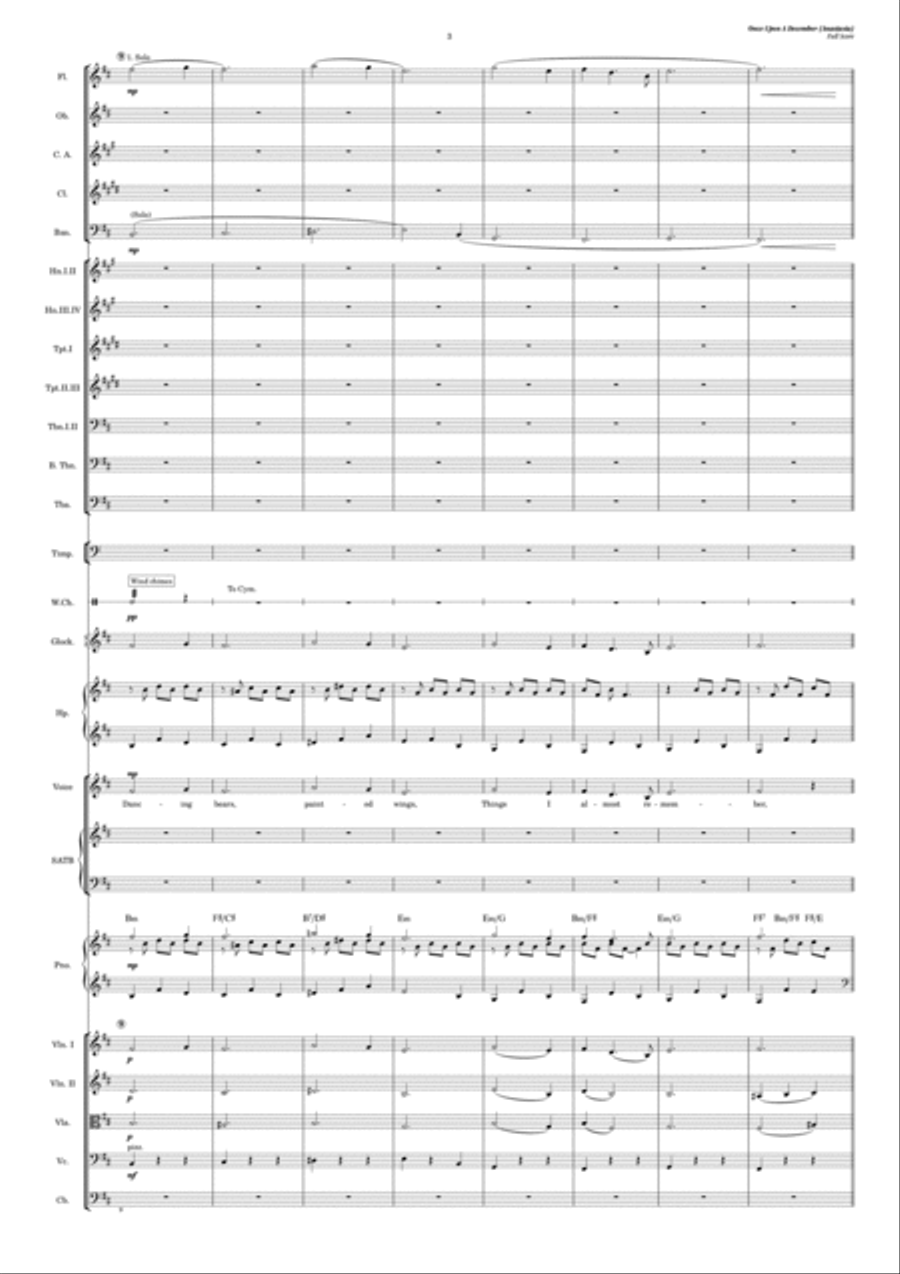 Once Upon A December Full Orchestra scores gallery preview page 3