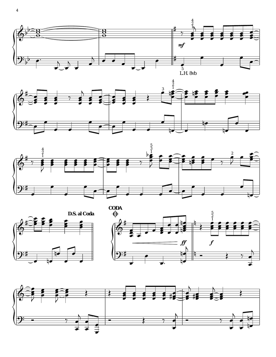 High School Musical Piano Solo scores gallery preview page 4