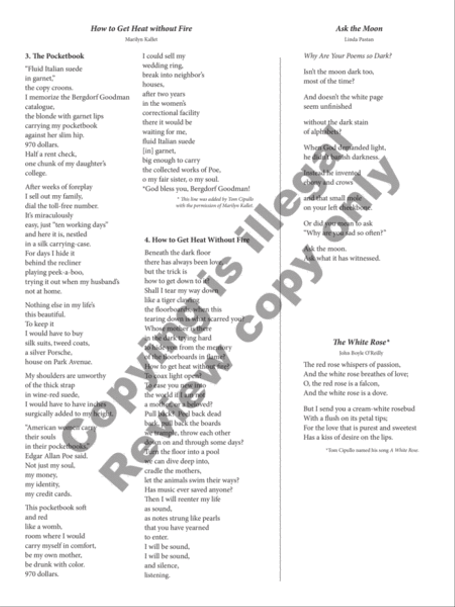 Songs for Mezzo-Soprano Songs for Mezzo-Soprano Mezzo-Soprano Voice scores gallery preview page 5