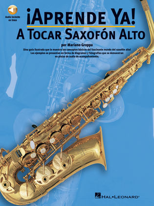 Book cover for Aprende Ya: A Tocar Saxofon Alto