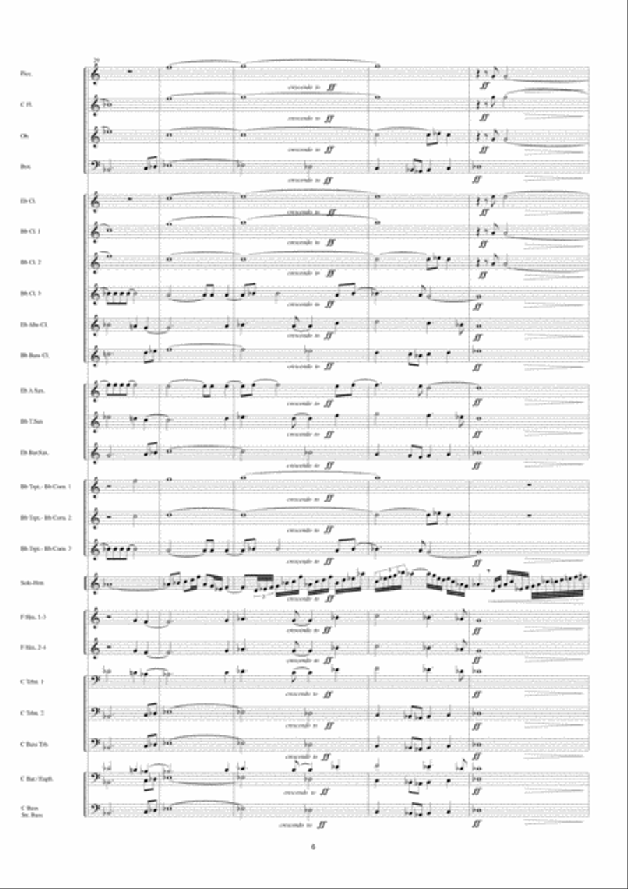 Adagio For Horn Adagio For Horn Concert Band scores gallery preview page 7