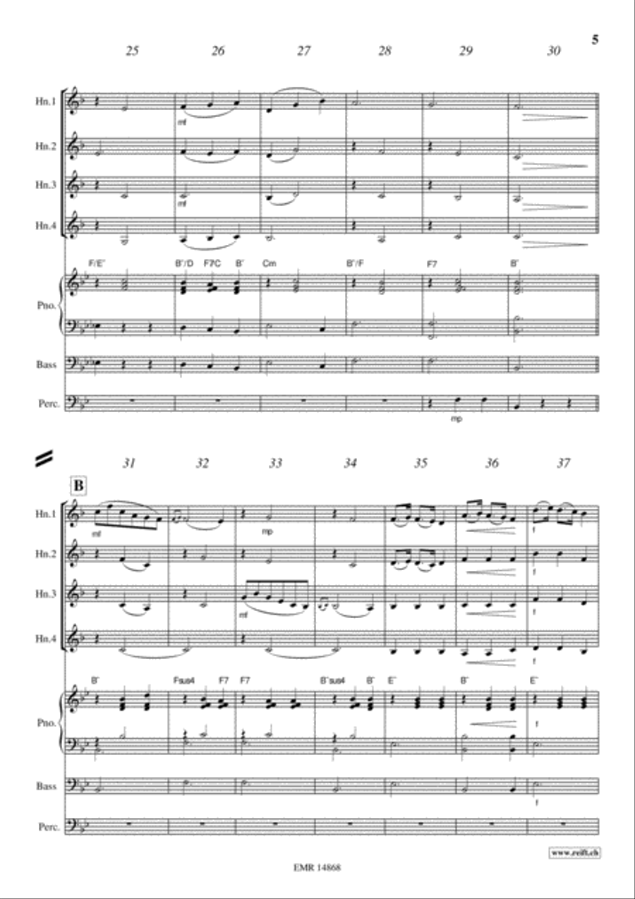 Plaisir d'Amour Horn scores gallery preview page 5