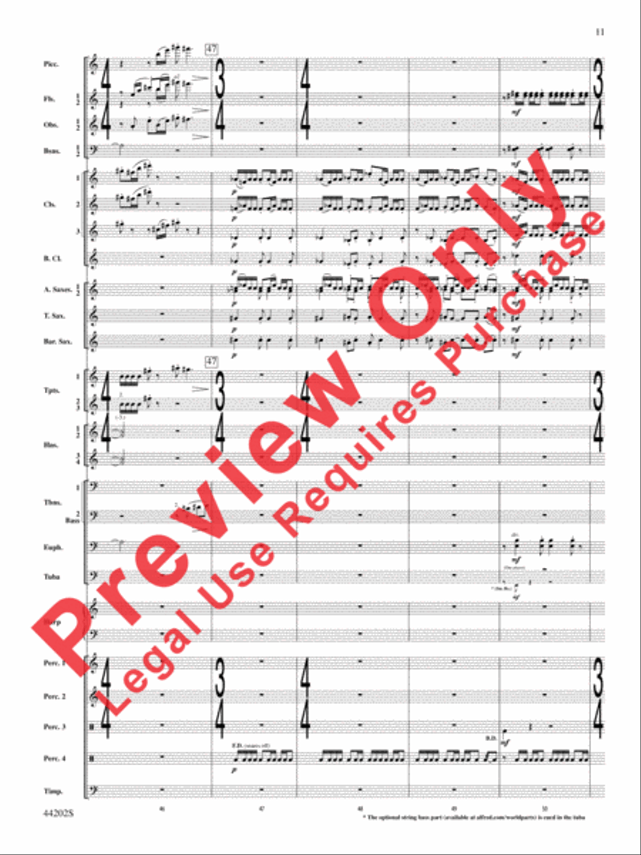 A Celebration Overture A Celebration Overture Concert Band scores gallery preview page 12