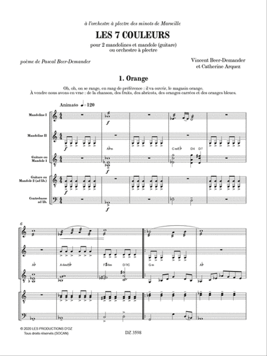 Les 7 couleurs Orchestra scores gallery preview page 2