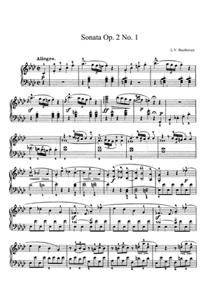 Beethoven Sonata Op. 2 No. 1 in F Minor