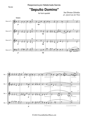 Book cover for Sepulto Domino, ZWV 55:27 forn horn quartet