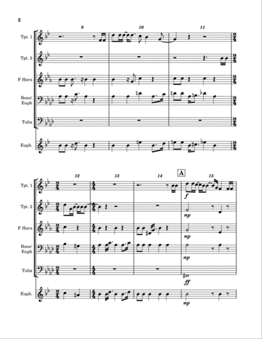 Goodbye Stranger Euphonium scores gallery preview page 2