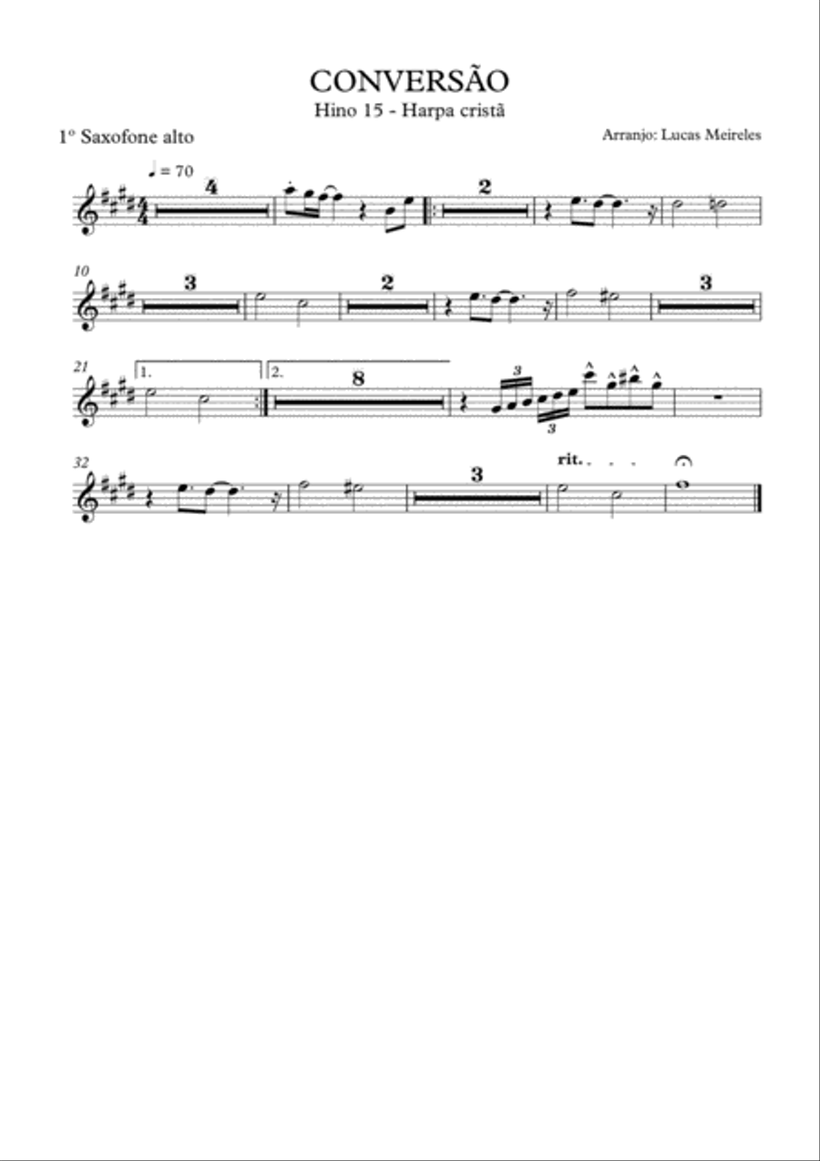 Conversion- Christian Harp Praise 15 Concert Band scores gallery preview page 2