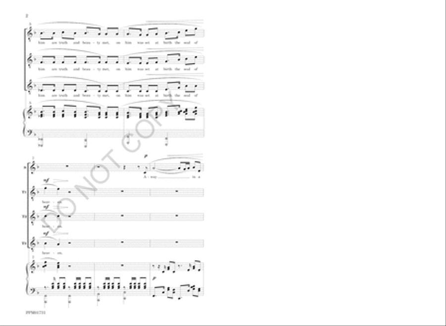 Away in a Manger Choir scores gallery preview page 5