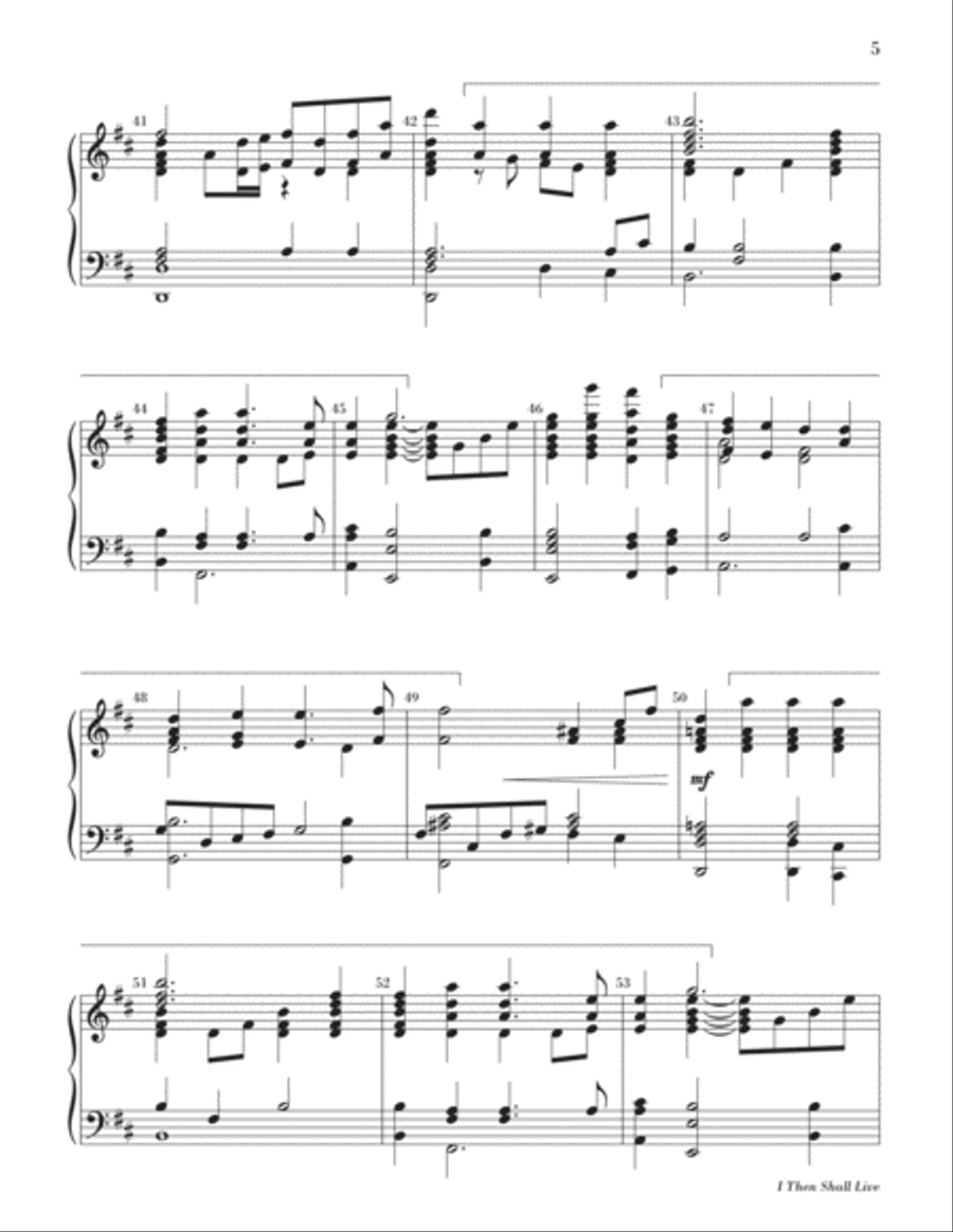 I Then Shall Live 5-Octaves scores gallery preview page 6