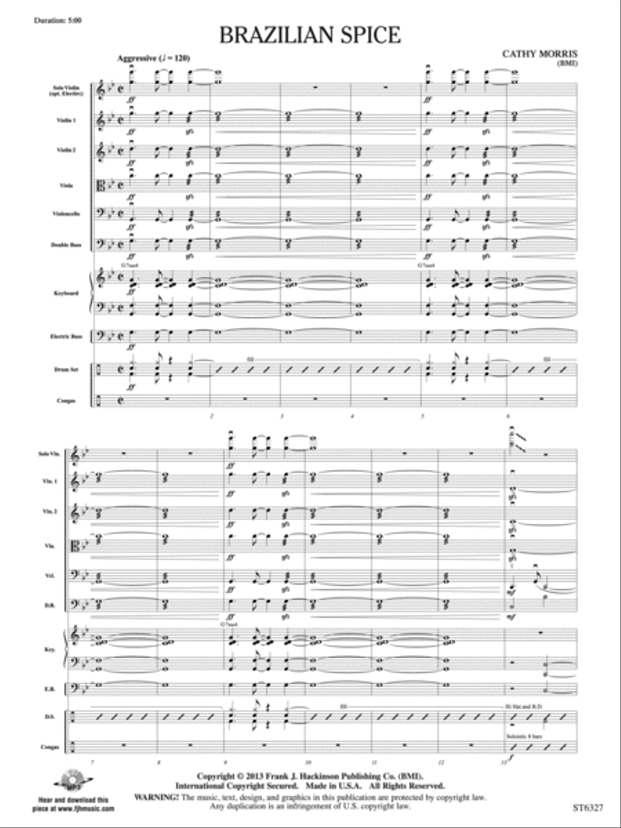 Brazilian Spice: Score String Orchestra scores gallery preview page 3