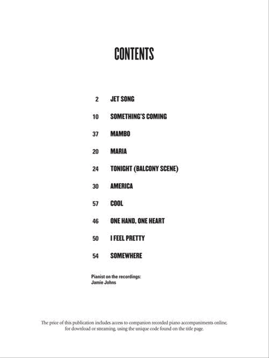 West Side Story Instrumental Solos Violin Solo scores gallery preview page 4