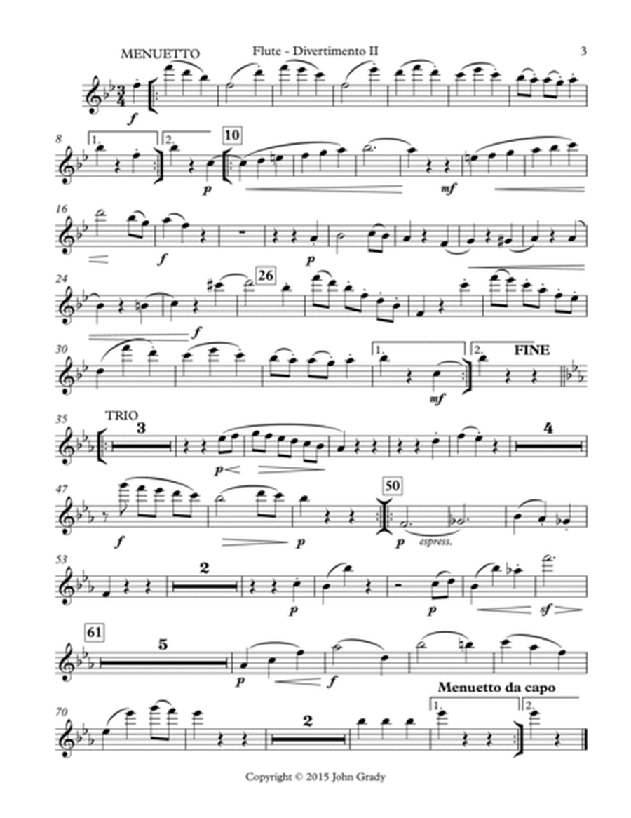 Divertimento #2 for Woodwind Quintet, K. 439