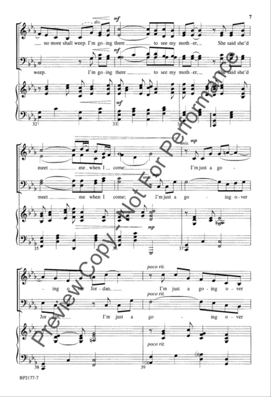 Wayfaring Stranger - Helvey 4-Part scores gallery preview page 7