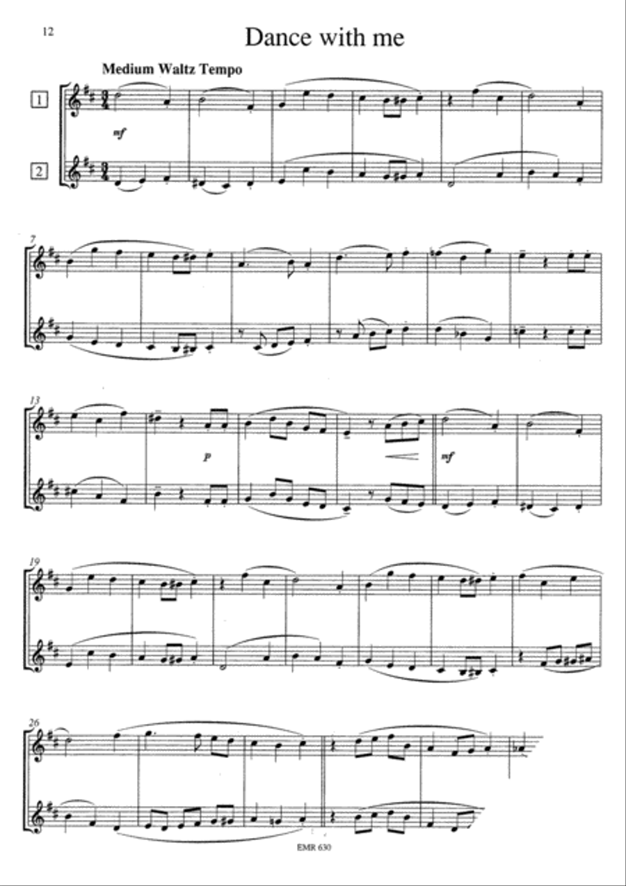 8 Happy Pieces Clarinet Duet scores gallery preview page 7