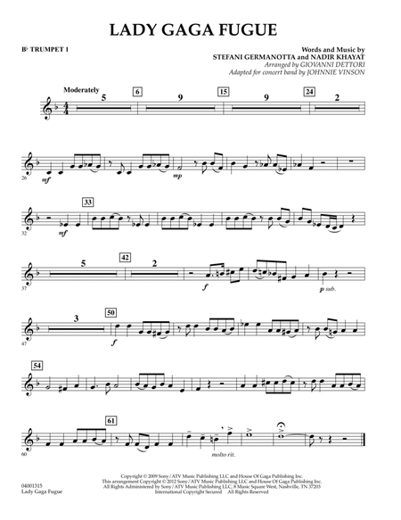 Lady Gaga Fugue - Bb Trumpet 1