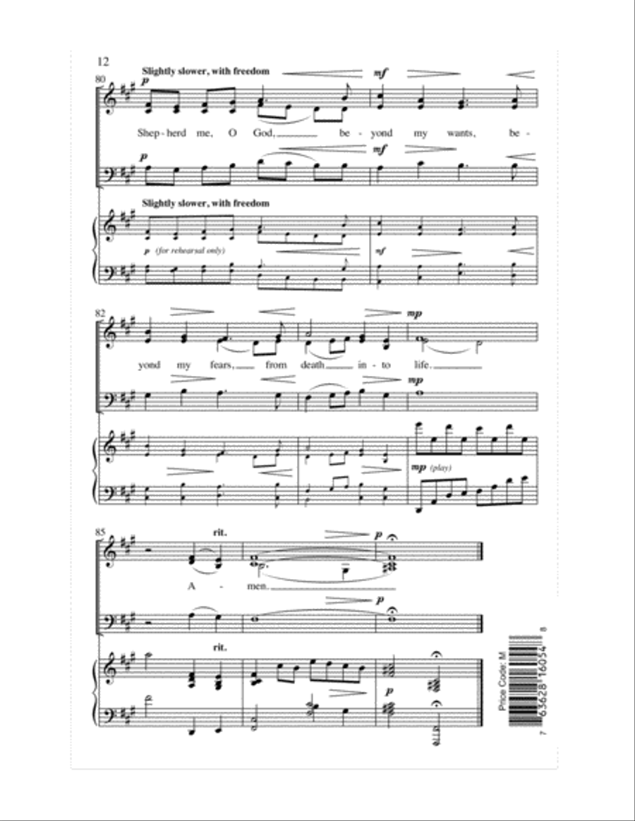 Shepherd Me, O God 3-Part scores gallery preview page 12