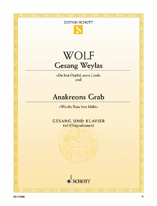 Book cover for Gesang Weylas / Anakreons Grab