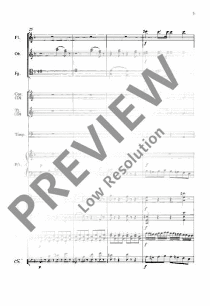 Concerto No. 20 D minor Orchestra scores gallery preview page 16