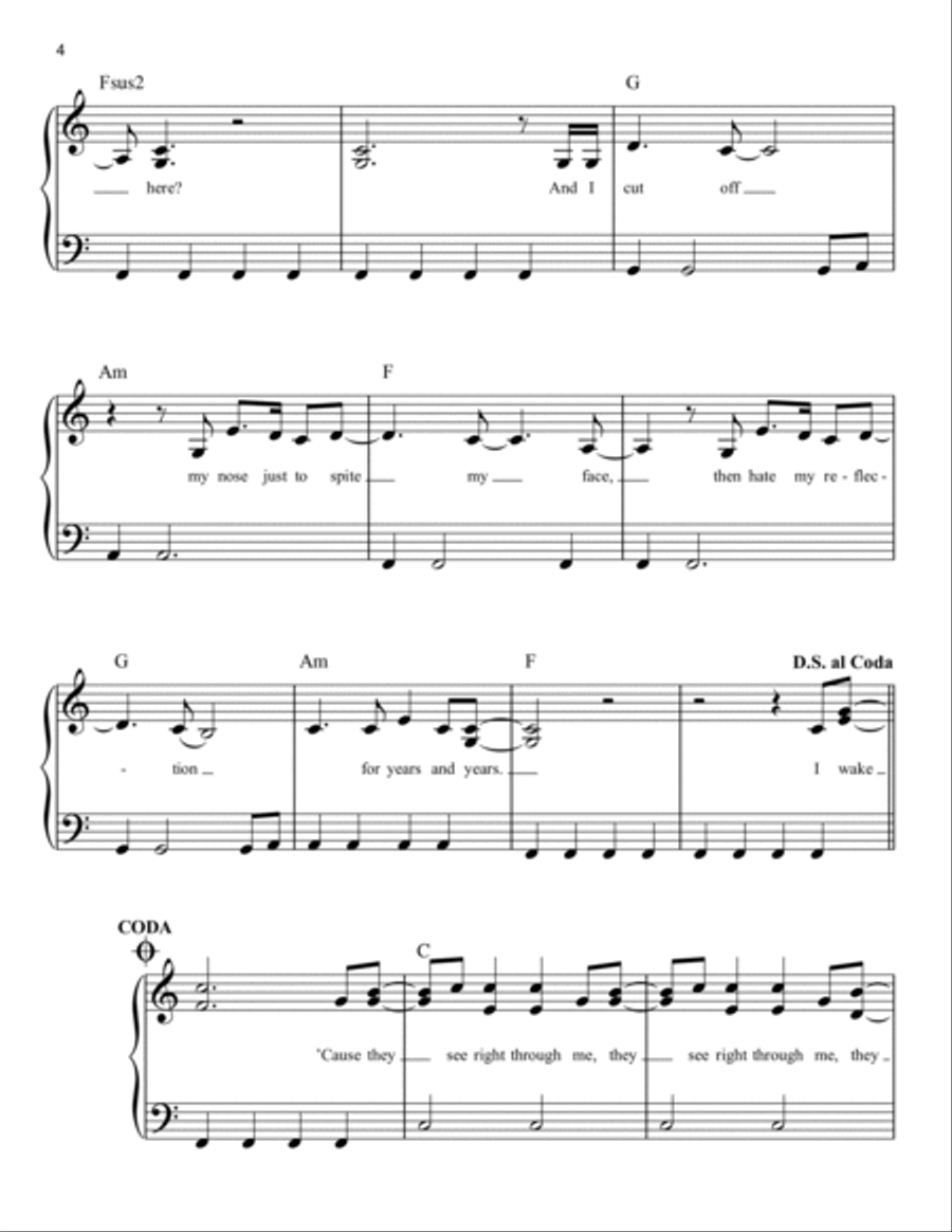 The Archer Easy Piano scores gallery preview page 4