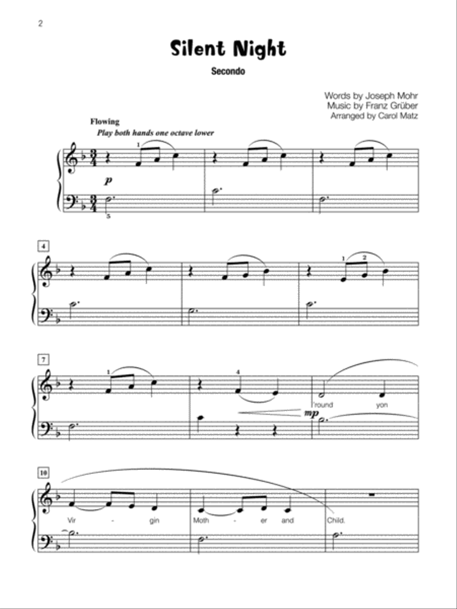 Famous & Fun Christmas Duets, Book 3 Small Ensemble scores gallery preview page 28