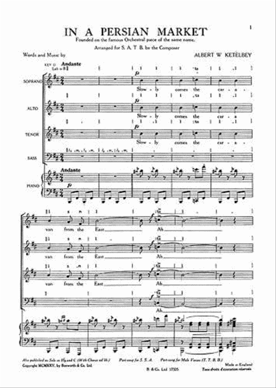 In A Persian Market 4-Part scores gallery preview page 2