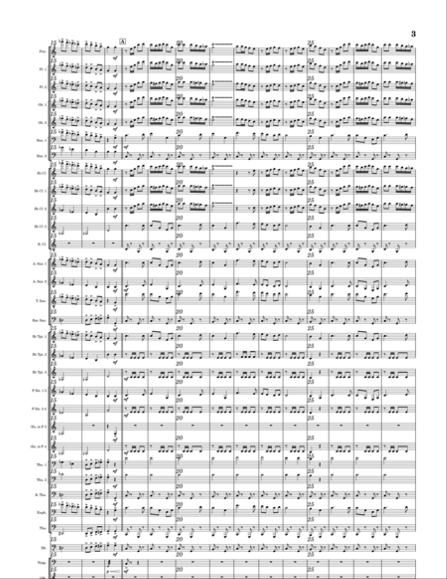 Quick March 'Beltane Fantasia' Concert Band scores gallery preview page 3