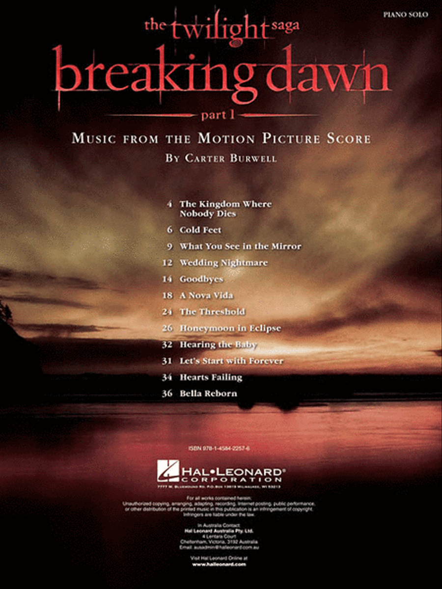 Twilight – Breaking Dawn, Part 1 Piano Solo scores gallery preview page 3