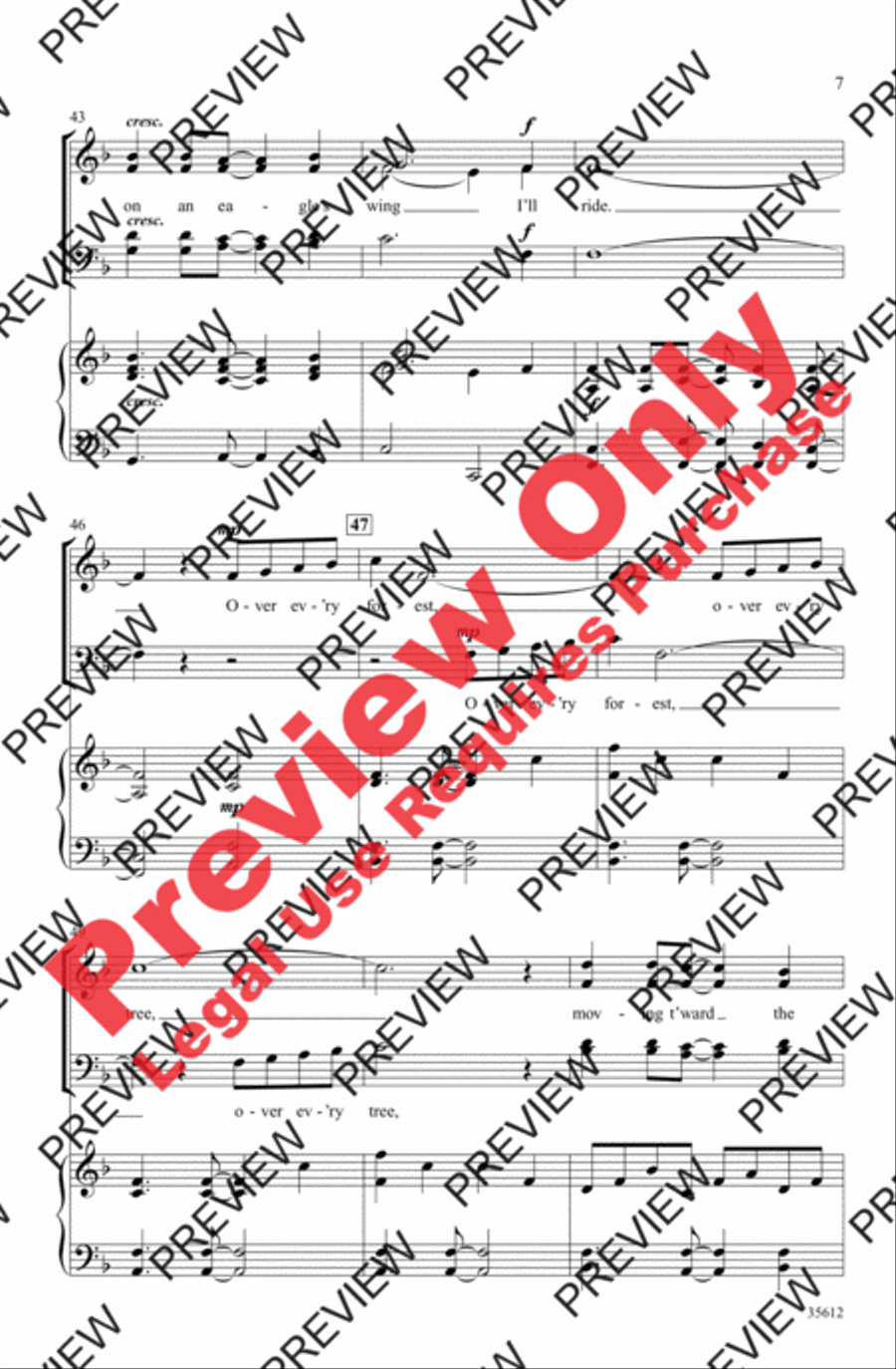 On an Eagle's Wing On an Eagle's Wing 4-Part scores gallery preview page 18