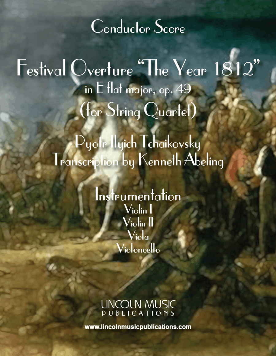 1812 Overture (for String Quartet) String Quartet scores gallery preview page 1