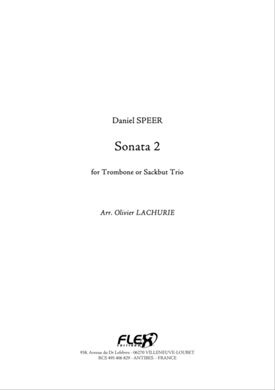 Sonata 2 Trombone scores gallery preview page 1