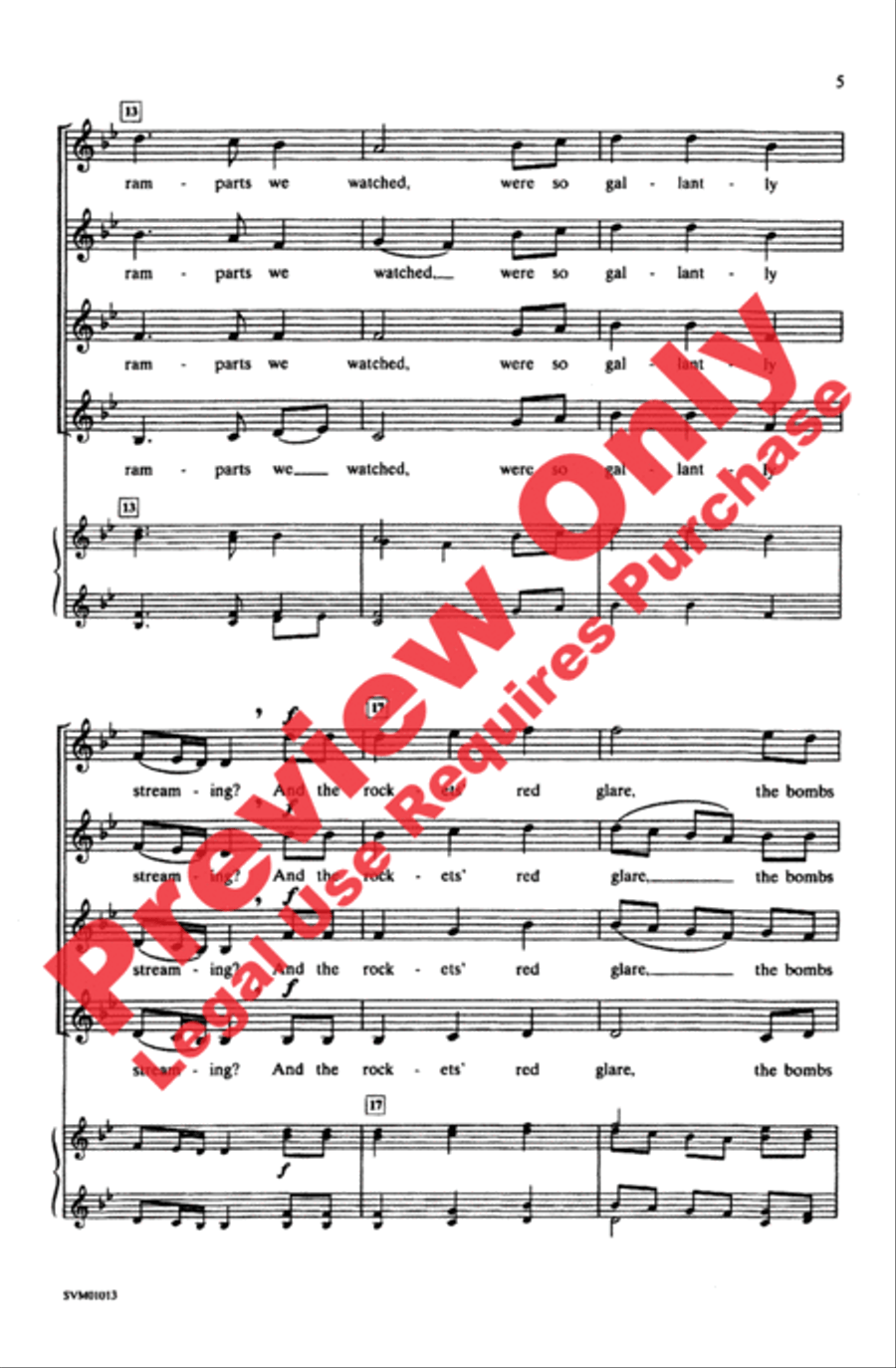 The Star-Spangled Banner Women's Choir scores gallery preview page 4