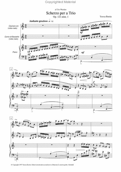Scherzo per a trio op. 121 num. 1