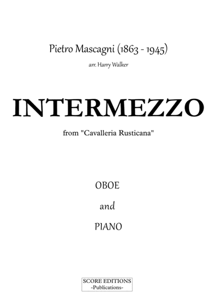Mascagni, Pietro: Intermezzo (for Oboe and Piano) image number null