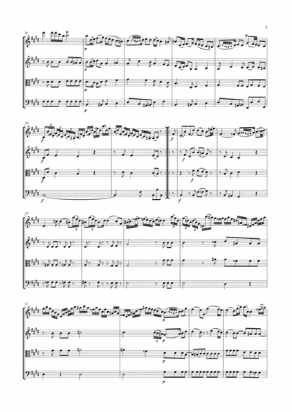 Abel - String Quartet in E major, Op.15 No.1 ; WK 73