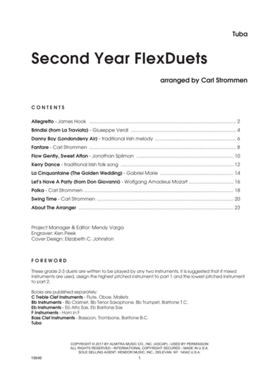Second Year FlexDuets - Tuba