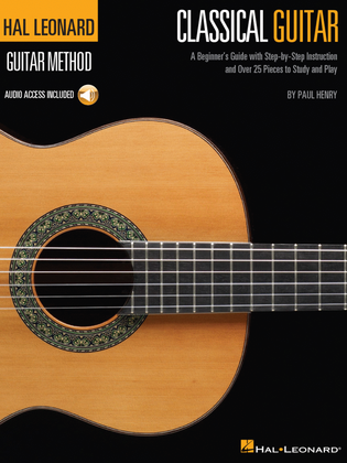 Book cover for The Hal Leonard Classical Guitar Method