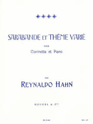 Book cover for Sarabande Et Theme Varie
