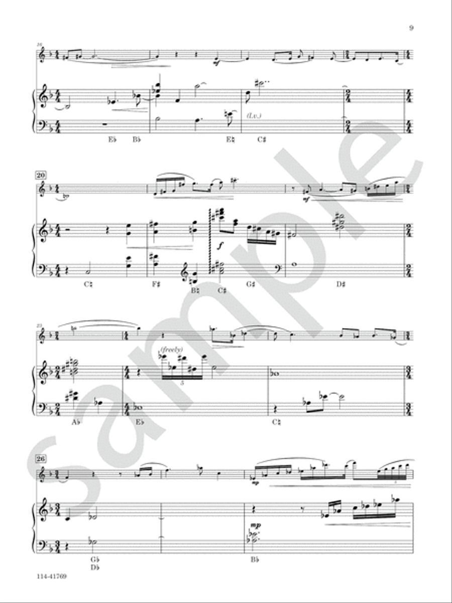 Serenade for Flute and Harp Chamber Music scores gallery preview page 6