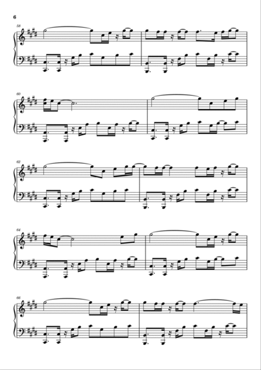 Broken Wings Piano Solo scores gallery preview page 6