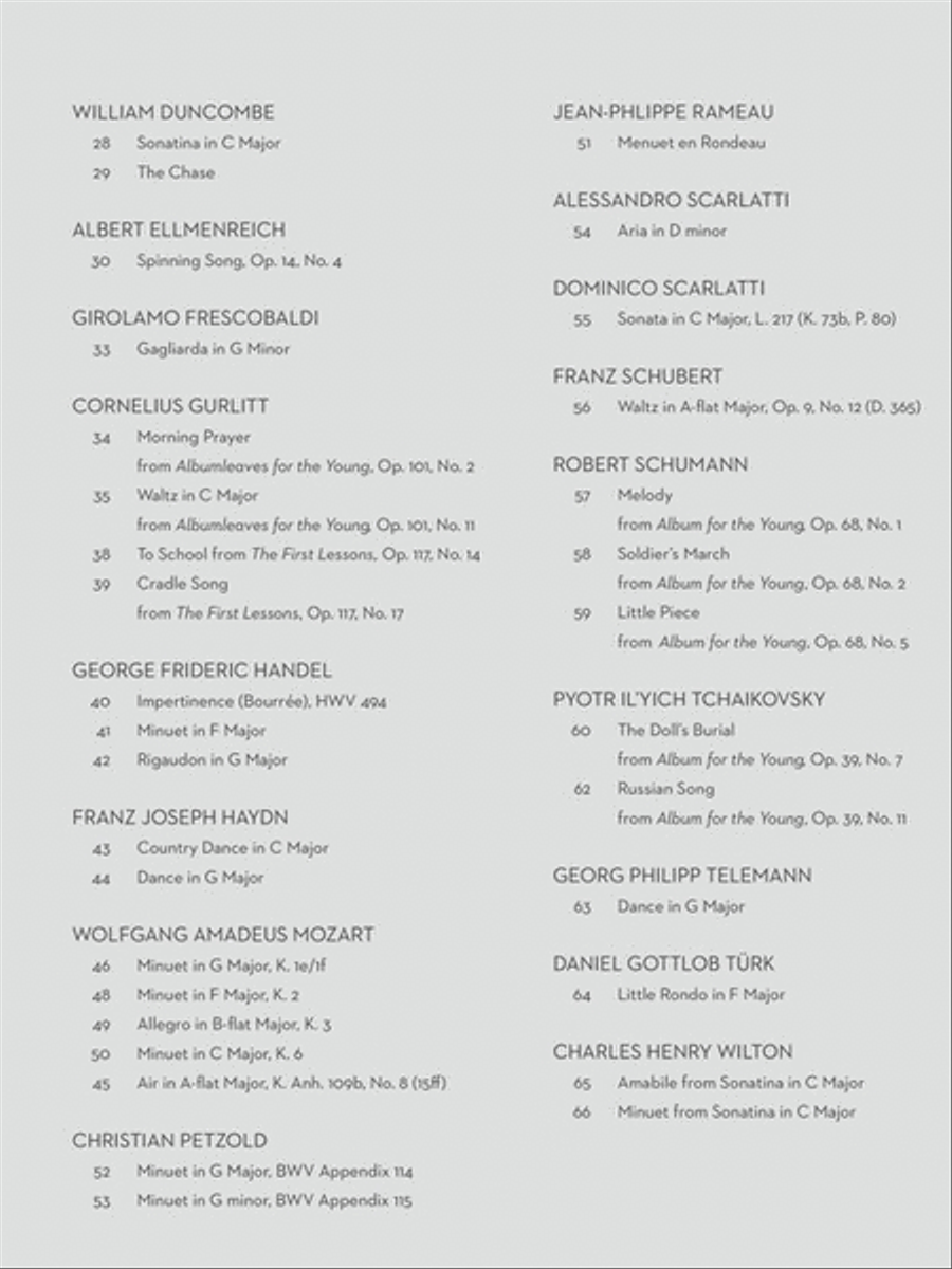 Simple Classical Piano Pieces Easy Piano scores gallery preview page 3