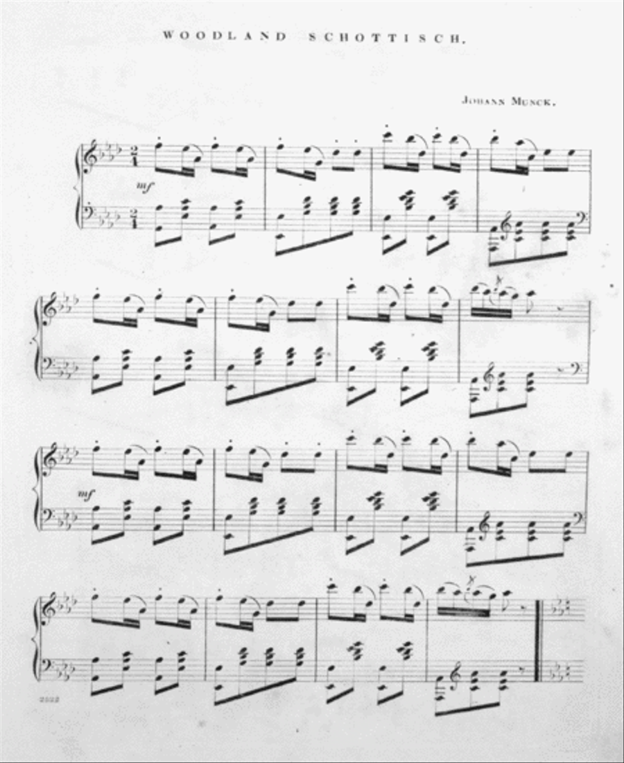 Woodland Schottisch Piano Solo scores gallery preview page 2